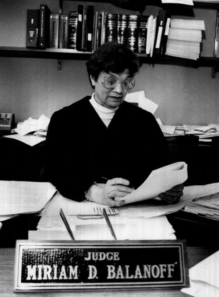 Judge Miriam Balanoff