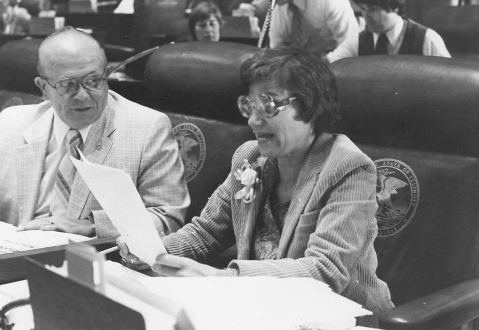 Judge Miriam Balanoff in the Statehouse