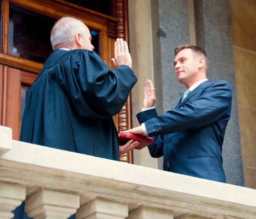 Dan Being Sworn In