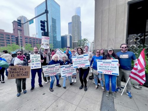 Dan with 47th Ward Democrats